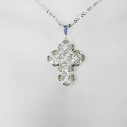 Pendant 40cm - Serafina-Silver Chain - Pendant 40cm - Laiton argenté